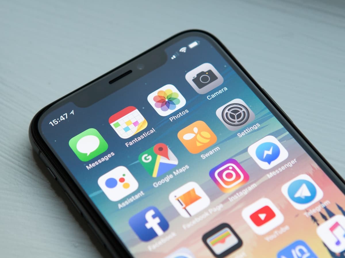 Mobile app interface